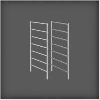 Stojak do kosza 7 prowadnic 74cm, platinum DO WYCZERPANIA ZAPASÓW